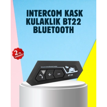 CEYLAN ADAM BT22 Motosiklet Kask İçi Bluetooth Kulaklık İnterkom Destekli