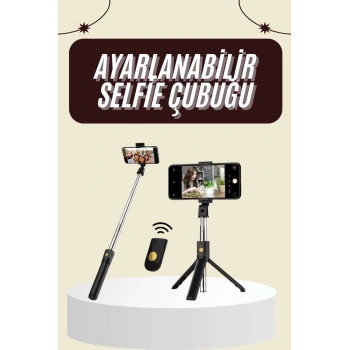 CEYLAN ADAM Cep Telefonu Tripod Standı Manyetik Selfie Sopa Bluetooth Uzaktan Kumandalı