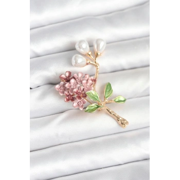 CEYLAN ADAM Çiçek Model Broş