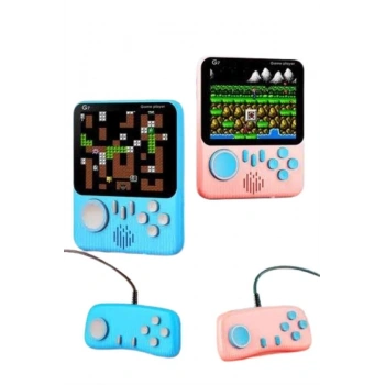 CEYLAN ADAM Çift Konsol 666 Adet Retro Oyun El Atarisi Taşınabilir 3.5 İnç Ekran