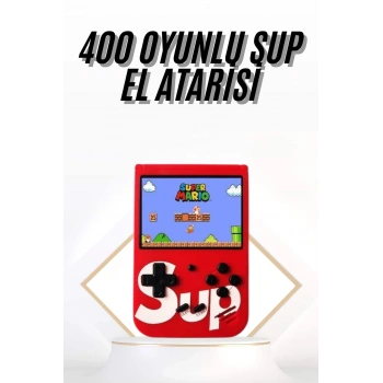 CEYLAN ADAM Çocuklara Özel Taşınabilir Sup El Atarisi 400 Oyunlu Nostaljik Oyun Konsolu