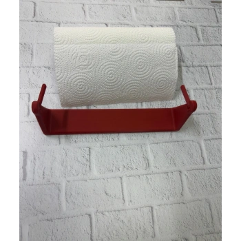 CEYLAN ADAM Dekoratif Kırmızı Kağıt Havlu Tutucu Duvar Askılı Model