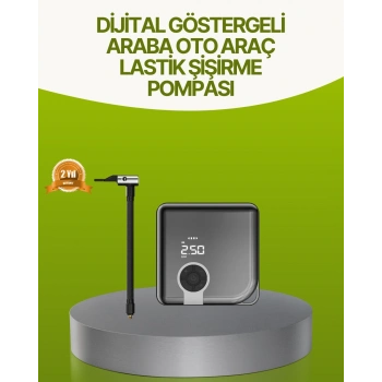 CEYLAN ADAM Dijital Ekranlı Taşınabilir Akıllı Araç Hava Kompresörü