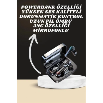 CEYLAN ADAM Dijital Göstergeli Powerbank Kulaklık ve 7 Kordonlu Yeni Nesil Akıllı Saat Amoled Ekran