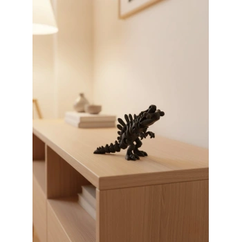 CEYLAN ADAM Eklemli Hareketli Dinazor Figürü Siyah – Dekoratif Masa Üstü Oyuncak