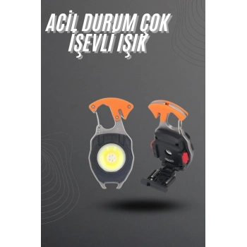 CEYLAN ADAM El Feneri LED Anahtarlık Çok Fonksiyonlu Mini Çakmak Özellikli