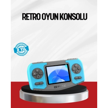 CEYLAN ADAM El Tipi Retro Oyun Konsolu Çocuklara Özel Portatif Oyun Makinesi