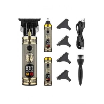 CEYLAN ADAM Erkeklere Özel 3 Başlıklı Tıraş Makinesi Saç Sakal Ense Kulak Tıraşına Uygun