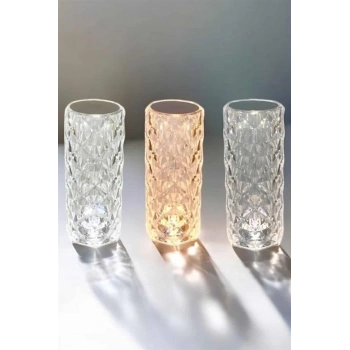 CEYLAN ADAM Gece Lambası Kristal Lamba Dokunmatik Şarjlı Hediyelik