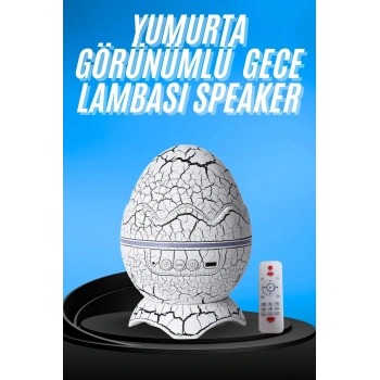 CEYLAN ADAM Gece Lambası Yumurta Işık Speaker Yeni Nesil Dinozor Yumurtası Görünümlü