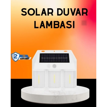 CEYLAN ADAM Güneş Enerjili 3 Modlu Duvar Apliği – Bahçe ve Garaj Aydınlatması