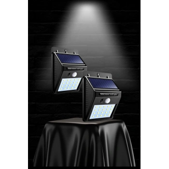 CEYLAN ADAM Güneş Enerjili Sensörlü Duvar Lambası Bahçe Lamba Suya Dayanıklı Bahçe Aydınlatma