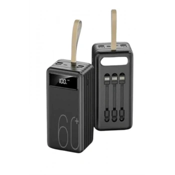 CEYLAN ADAM Hızlı Şarj 4 Çıkışlı Powerbank 60.000 Mah Taşınabilir Dijital Göstergeli