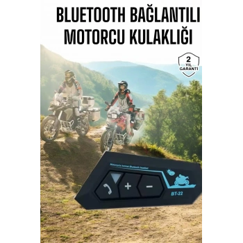 CEYLAN ADAM İnterkom Intercom Kask Kulaklık Bt22 Bluetooth Motosiklet Kulaklık 5.0 Bluetooth
