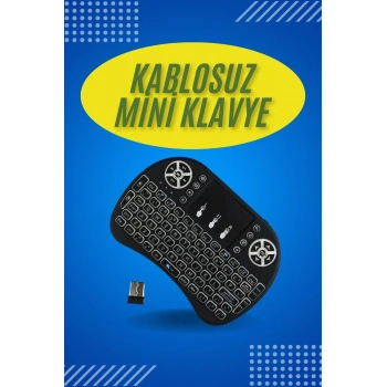 CEYLAN ADAM Işıklı Kablosuz Mini Klavye ve Dokunmatik Mouse Seti Türkçe Kablosuz