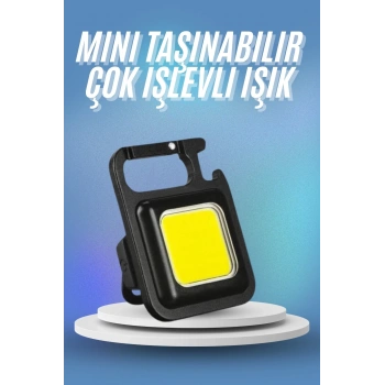 CEYLAN ADAM Işıldak USB Şarjlı Cep El Feneri Taşınabilir Mini Led Işık Çok Fonksiyonlu