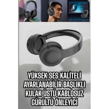 CEYLAN ADAM Kablosuz Bluetooth Kulaklık ANC/ENC Destekli Kulak Üstü Yüksek Ses Kaliteli
