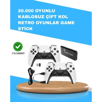 CEYLAN ADAM Kablosuz Retro TV Oyun Konsolu – 30.000+ Oyun, HD Çıkış & Kablosuz Gamepad ile Efsanevi Oyun Deneyimi
