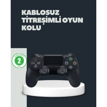 CEYLAN ADAM Kablosuz Titreşimli Oyun Kolu – PS4 Uyumlu Ergonomik Tasarım ve Uzun Pil Ömrü