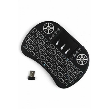 CEYLAN ADAM Kablosuz Türkçe Q Klavye RGB Işıklı Televizyon Ps3 Dokunmatik Mouse