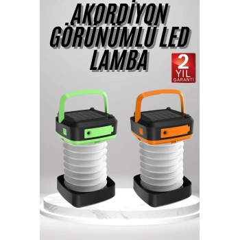 CEYLAN ADAM Kamp Feneri Lambası Solar Güneş Enerji Portatif Işıldak Şarjlı