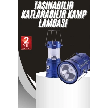 CEYLAN ADAM Kamp Lambası Solar Şarjlı Kızaklı Kamp Feneri Led Lamba Işıldak