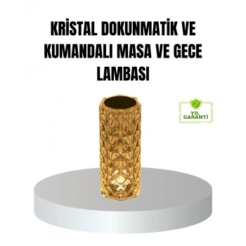 CEYLAN ADAM Kristal RGB LED’li Kumandalı Masa ve Gece Lambası – Renkli Işık Modlarıyla Şık Dekoratif Aydınlatma