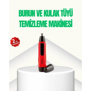 CEYLAN ADAM Kulak Burun Tüy Temizleme Makinası Pilli Kırmızı Ergonomik