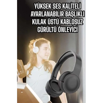 CEYLAN ADAM Kulak Üstü Kablosuz Bluetooth Kulaklık Gürültü Önleyici Uzun Şarj Süreli