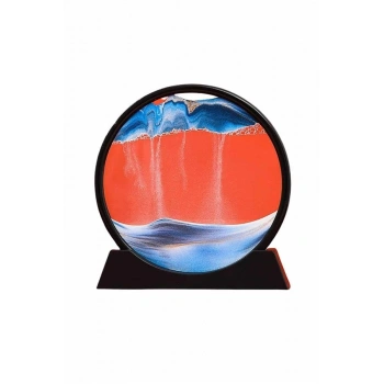 CEYLAN ADAM Kum Saati Yuvarlak Şık Kum Tablosu Dekoratif Kum Sulu Kum Saati