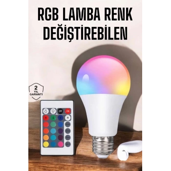 CEYLAN ADAM Led Ampul Enerji Dostu RGB Işıklı 100W Led Işık