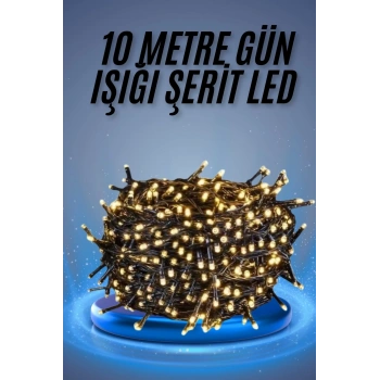 CEYLAN ADAM Led Işık Ağaç Süsleme Ampüllü Dekoratif Aydınlatma 10 Metre Gün Işığı