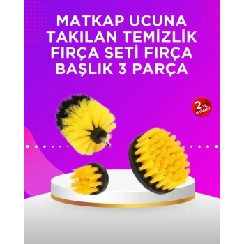 CEYLAN ADAM Matkap Ucu Temizlik Fırçası Seti Banyo Fayans Zemin İçin