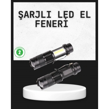 CEYLAN ADAM Odak Ayarlı 2000 Lümen Şarjlı LED El Feneri