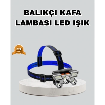 CEYLAN ADAM Outdoor ve Gece Balıkçılığı İçin LED Kafa Lambası – USB Şarjlı, 60° Ayarlanabilir Far
