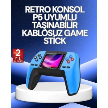 CEYLAN ADAM P5 Retro GamePad | 520 Klasik Oyunlu Mini Oyun Konsolu