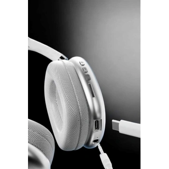 CEYLAN ADAM P9 Air Max Kablosuz 5.0 Mikrofonlu Bluetooth Kulaklık Beyaz Yüksek Ses Kaliteli