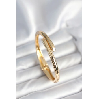 CEYLAN ADAM Pirinç Gold Renk Kadın Kelepçe Bileklik