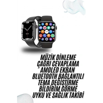 CEYLAN ADAM Plastik Kordonlu Kalp Atışı Uyku Takibi ve Çağrı Cevaplayabilen Akıllı Saat