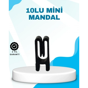 CEYLAN ADAM Poşet Kapatma Mandalı Hava Geçirmez Siyah 10 Adet Set