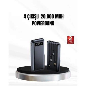 CEYLAN ADAM Powerbank 20000 mAh LED Fenerli ve Çoklu Güvenlik Korumasına Sahip