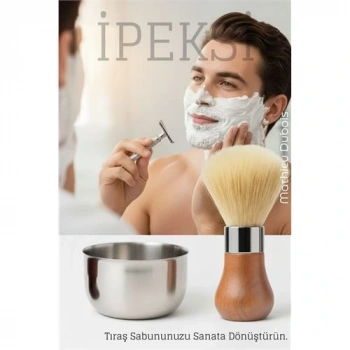 CEYLAN ADAM Premium Tıraş Fırçası - Dişbudak Saplı - %70 Domuz Kılı Karışımı | Yoğun Köpük, Pürüzsüz Tıraş