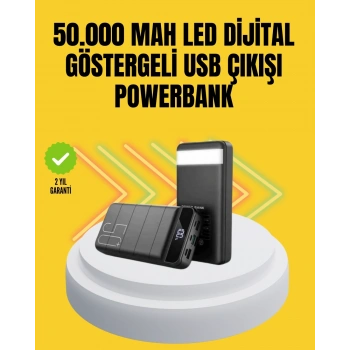 CEYLAN ADAM Profesyonel 50.000 mAh Powerbank – Aynı Anda Birden Fazla Cihaz Şarj Eden, Dayanıklı ve Güvenli Taşınabilir Şarj Cihazı