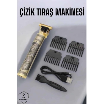 CEYLAN ADAM Profesyonel Şarjlı Saç ve Sakal Şekillendirici Çizik Tıraş Makinesi