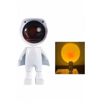 CEYLAN ADAM Projeksiyon Güneş Lambası Astronot Gün Batımı Projektör LED Işıklı