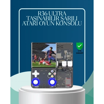 CEYLAN ADAM R36 Ultra Çift Joystickli Retro Oyun Konsolu 2500mAh Bataryalı