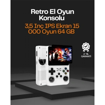 CEYLAN ADAM R36S Taşınabilir Retro Oyun Konsolu – 15.000 Oyun, 64 GB Depolama, IPS Ekran