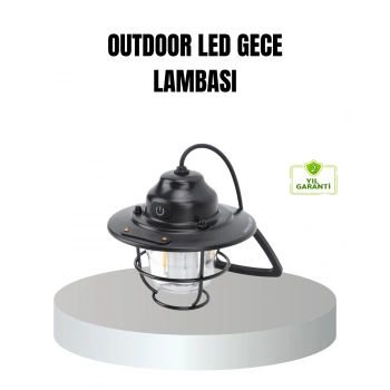 CEYLAN ADAM Retro Kamp Lambası Su Geçirmez Taşınabilir Gece Işığı Uzun Pil Ömürlü