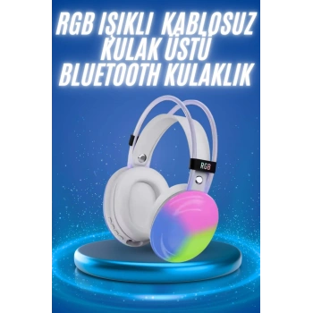 CEYLAN ADAM RGB Işıklı Yüksek Ses Kaliteli Kablosuz Kulak Üstü Bluetooth Kulaklık