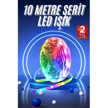 CEYLAN ADAM RGB Neon Şerit Led Lamba 10 Metre İç Mekan Tasarımına Uygun